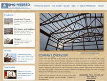 Tablet Screenshot of engineeredtrusssystems.com